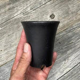 3??? round succulent pot, super sturdy black plastic pot, cactus pot, howarthia pot, deep pot for succulents, flared pot for indoor growing