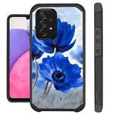 Fusion Cover For Samsung Galaxy A23 5G Hybrid Phone Case PEONY BLUE FLOWER