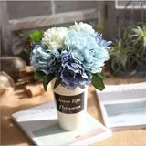 Artificial Flowers for Wedding 5 Heads Peonies Fake Flowers Home Decor Silk...