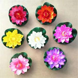 Artificial EVA Fake Lotus-Leaf Flowers Floating Decor 10x Pool Plants