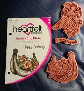 Heartfelt Creations Sunrise Lily Flute Stamp Set