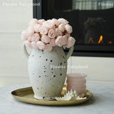 54 Small Heads Peony Bouquet | Artificial Flower | Centerpieces | DIY Floral | Wedding Bouquet | Home Decoration | Gifts - Light Pink