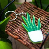 Snake Plant 3D Printed Keychain