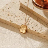 Personalized Floral Birth-Month Necklace with Customized Quoted Box Gift for Her