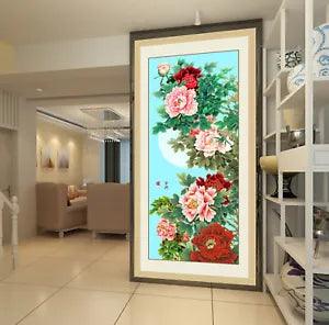 3D Peony Flower KEP5297 Wallpaper Mural Self-adhesive Removable Sticker Kay