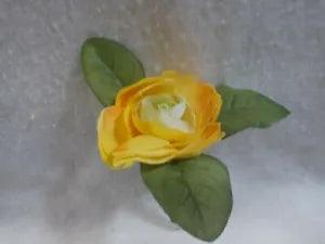 Flower Pen -- Yellow Ranunculus -- NEW With Black Ink
