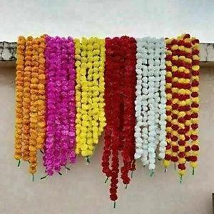 5 feet  Artificial Marigold Vine Home Garlands Wedding Decoration Indian 10 PC