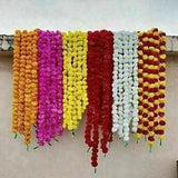 5 feet  Artificial Marigold Vine Home Garlands Wedding Decoration Indian 10 PC