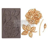 Redesign With Prima Peony Suede Food Safe Silicone Decor Mould 5x8in #663544