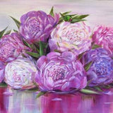 Pink Peony painting Peony art Peonies bouquet painting Summer blossom Peonies painting for gift for Mother Acrylic painting Flowers bouquet
