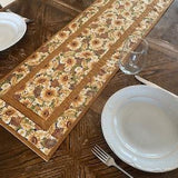 Golden Sunflower table runner, quilted