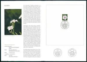 GERMANY FOLDER 2014/46 FLORA BLUMEN NELKE CARNATION FLOWERS