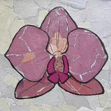 Purple Orchid Mini Collage (made from magazines)