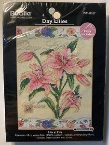 Bucilla Day Lilies Daylilies Day Lily WM45527 Counted Cross Stitch Kit SEALED