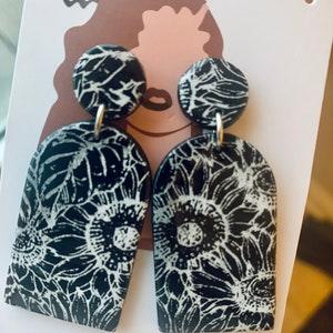 Handcrafted polymer clay earrings