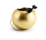 Michael Aram Calla Lily Midnight Rose Bowl Vase 6" Gold