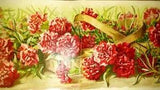 GRACE BARTON ALLEN CARNATIONS 1899 LITHO VICTORIAN BOTANICAL FLORAL FLOWER PRINT