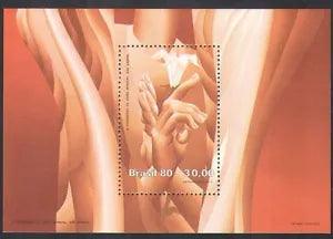 Brazil 1980 Lily/Flower/Hands/Stamp Congress 1v m/s (n36338)