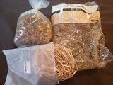 Lot Of Floral Moss, Raffia, And Potpourri