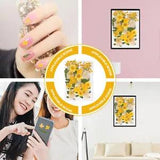 Product Dried Flower Embossing Pressed Flowers Art Nail Decals