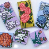 Paintings puzzle, Bouquet of 6 original canvases, can be assembled in various combinations or be separate gifts for different people.