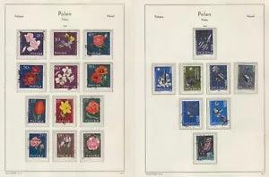 Poland B81 used 20v 1964 Plants Flowers Roses Tulip Carnation Space