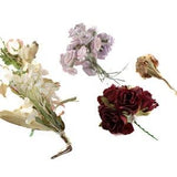 Miniature Silk Flower Bouquets, Vintage, Set of Four