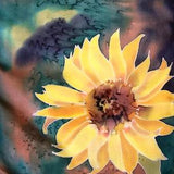 Silk scarf: sunflower