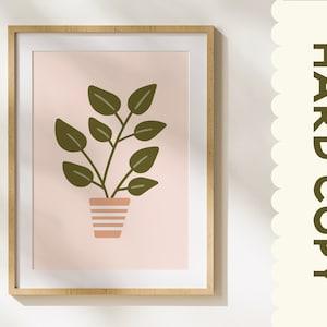 Plant Illustration Print, Plant Wall Print, Plant Mom Illustration, Plant Lover Print, Trendy Wall Print, Dorm Room Print, Nature Wall Print