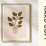 Plant Illustration Print, Plant Wall Print, Plant Mom Illustration, Plant Lover Print, Trendy Wall Print, Dorm Room Print, Nature Wall Print
