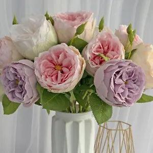 Artificial Silk Flower Peony Branch Bouquet Nordic Wedding Home Room Party Table