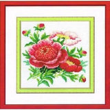 Rto M074 Peonies Embroidery Kit Counted