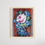 Rose Bouquer | Acrylic Painting | Wall Art | Floral | Gift | Contemporary Art | Modern | Minimalist