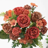 2 Bouquet Home Decoration Artificial Flowers Silk Peony Fake Flowers...