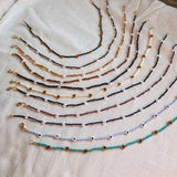 Beaded Daisy Necklace // Daisy Chain // Seed Bead Flower Jewelry // Colourful 90s Flower Necklace // Custom Size Jewellery
