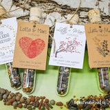 Wildflower Seed Test Tubes With Corks Seeds Flower Seeds Favor Personalized Wedding Registry Office Set Of 10