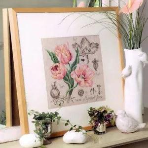 Peonies Flowers Cross Stitch Kit Home Decors Painting Needlework Embroidery Kit