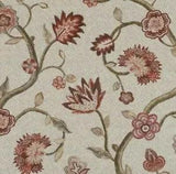 WILLIAM YEOWARD CURTAIN FABRIC DESIGN "Lily" 3 METRES ROSE LINEN BLEND
