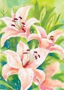 Up Close Lily Brilliance Garden (13" x 18" Approx) Size Flag TOL 117061