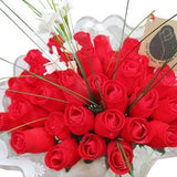 All Red Valentines Day Wooden Rose Bouquet The Original Wooden Rose Flowers for all Occasions 1, 2, or 3 Dozen Bouquets