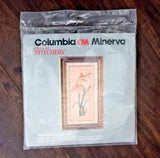 Vintage ?1984 Columbia Minerva Cross Stitch Kit #7714 'Lily Lattice' 21 x 10 NEW