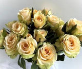 Yellow Rose Stem Artificial Flowers Roses Garden Flowers DIY Arrangement Bouquet