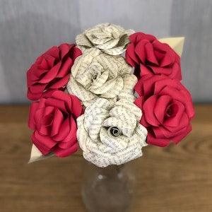 Beauty and the Beast paper flowers, paper rose, Enchanted rose