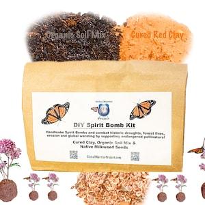 XL DIY Seed Bomb Kit for Monarch Butterflies & Endangered Pollinators | Spirit Bombs