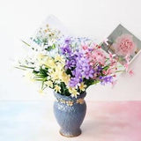 28 Head Artificial Lily Flower Bunch Garden Home Thanksgiving Party Decoration
