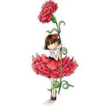 Stamping Bella Tiny Townie Cling Stamp 6.5"X4.5" Garden Girl Carnation