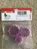 KALAIEN 3- Piece Cake Carnation Cutter Flower Fondant Cutter Set.