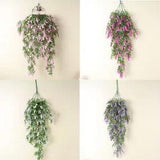 Living Room Plant Lavender Wall Decoration Hanging Plastic Flowers Hanging Fake