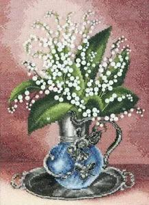 Diy Needlepoint Cross Stitch "Fragrant Lilies Of The Valley". Embroidery Kit