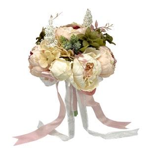 Wedding Bouquet of Peony for Bridal Bridesmaid Artificial Flower